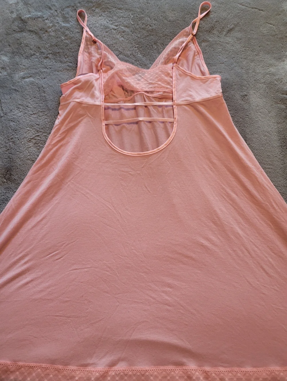Victoria's Secret 2 Ladies Nightgown Med Pink Polka Dots And Solid Pink EUC Sexy - Picture 4 of 16